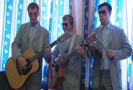 Øving til Briskeby-konsert på hotellrommet